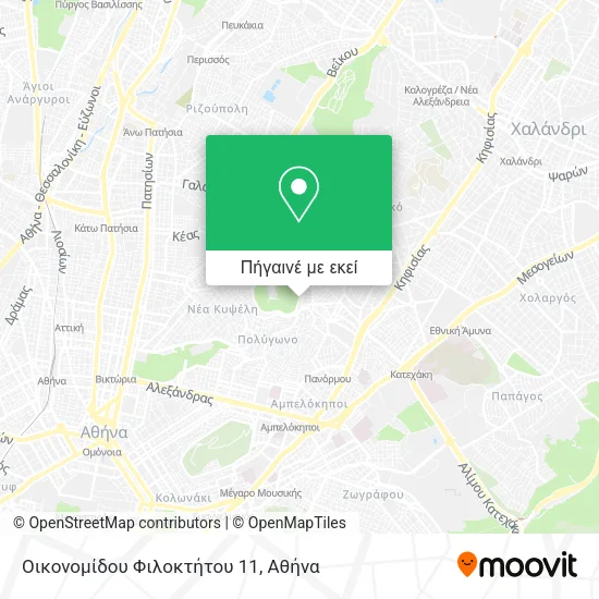 Οικονομίδου Φιλοκτήτου 11 χάρτης