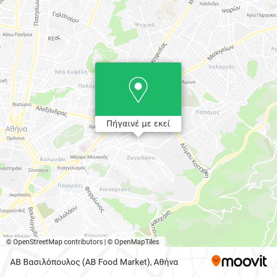ΑΒ Βασιλόπουλος (AB Food Market) χάρτης