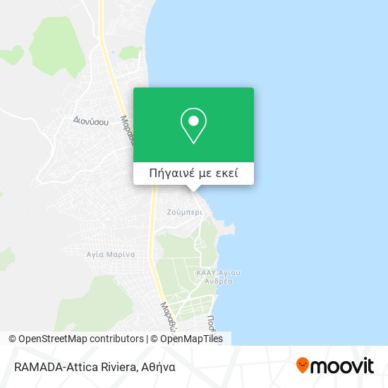 RAMADA-Attica Riviera χάρτης