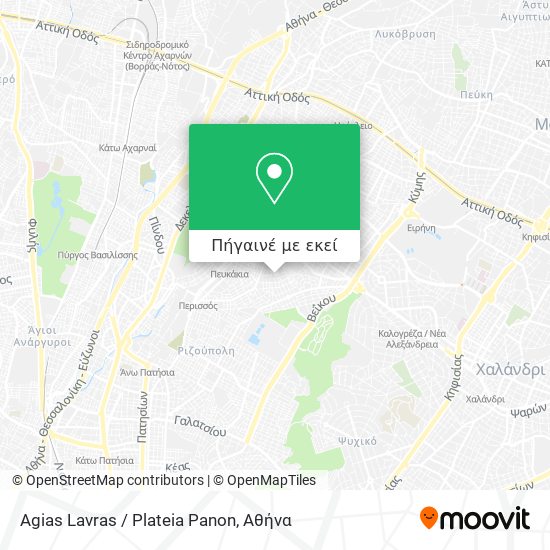 Agias Lavras / Plateia Panon χάρτης