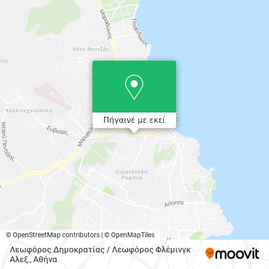 Λεωφόρος Δημοκρατίας / Λεωφόρος Φλέμινγκ Αλεξ. χάρτης