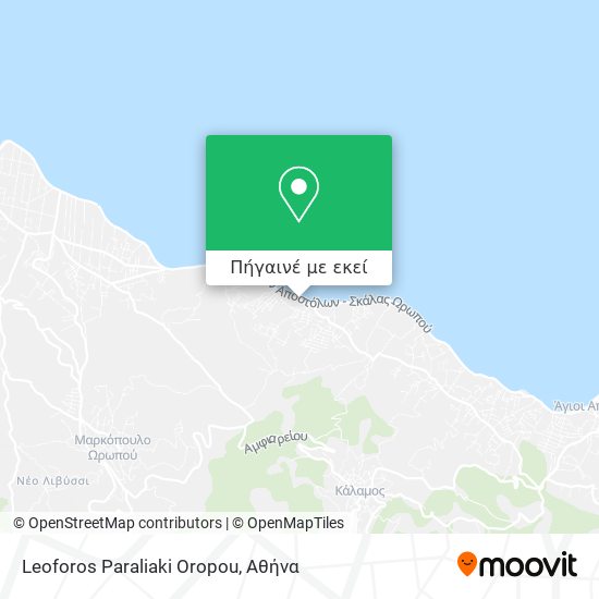 Leoforos Paraliaki Oropou χάρτης