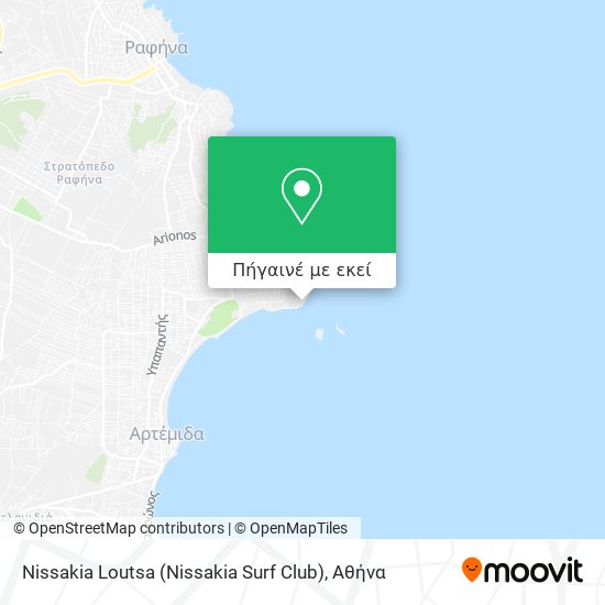 Nissakia Loutsa (Nissakia Surf Club) χάρτης