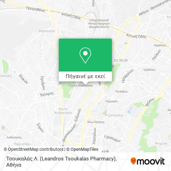 Τσουκαλάς Λ. (Leandros Tsoukalas Pharmacy) χάρτης