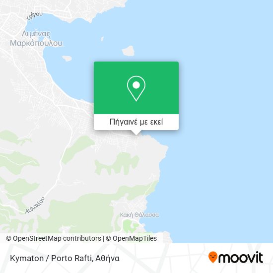 Kymaton / Porto Rafti χάρτης
