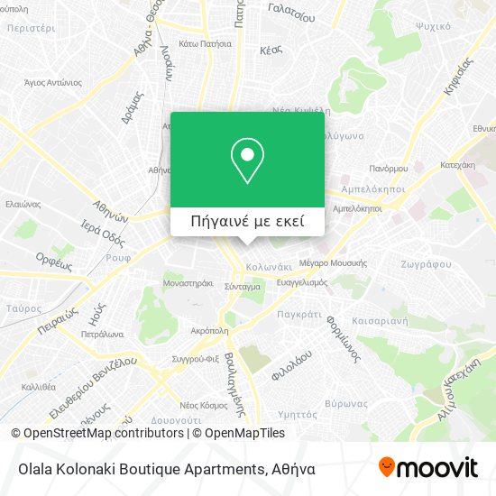 Olala Kolonaki Boutique Apartments χάρτης