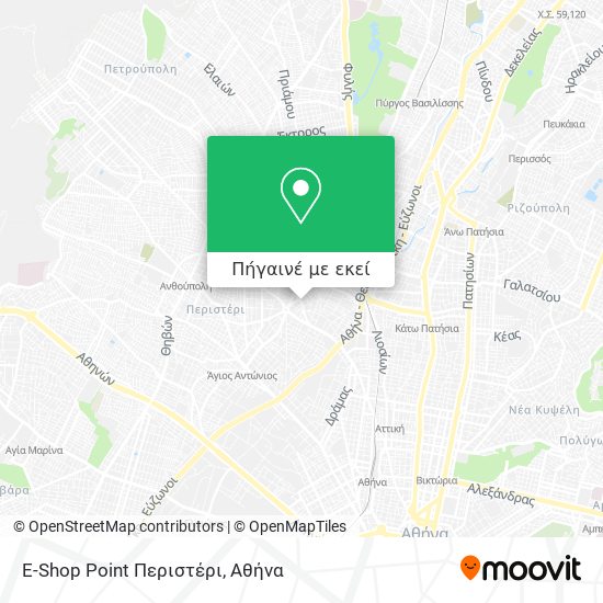 E-Shop Point Περιστέρι χάρτης