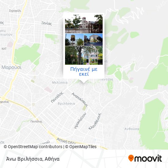 Άνω Βριλήσσια χάρτης