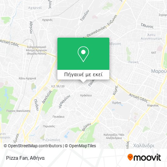 Pizza Fan χάρτης