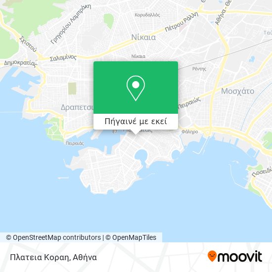 Πλατεια Κοραη χάρτης