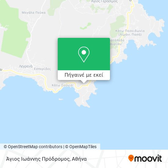 Άγιος Ιωάννης Πρόδρομος χάρτης