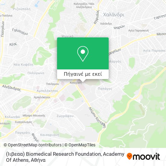 (Ιιβεαα) Biomedical Research Foundation, Academy Of Athens χάρτης