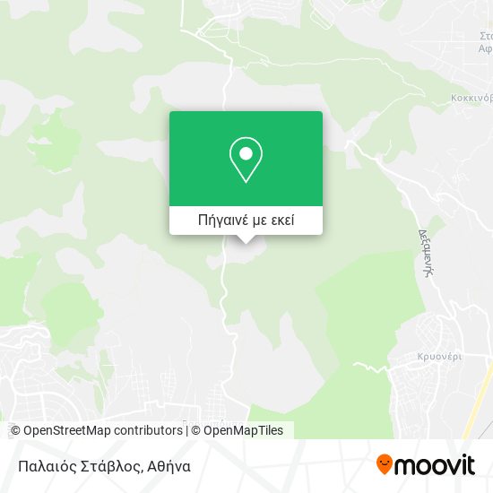 Παλαιός Στάβλος χάρτης