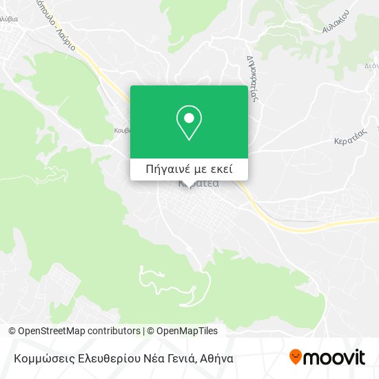Κομμώσεις Ελευθερίου Νέα Γενιά χάρτης