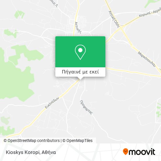 Kioskys Koropi χάρτης