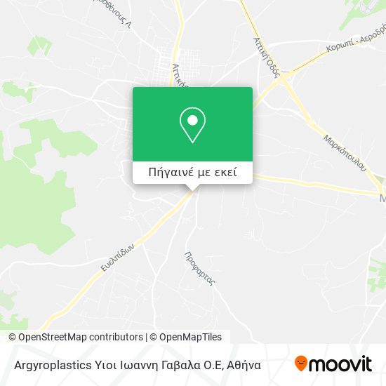 Argyroplastics Υιοι Ιωαννη Γαβαλα Ο.Ε χάρτης
