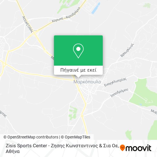 Zisis Sports Center - Ζησης Κωνσταντινος & Σια Οε χάρτης