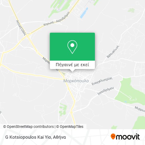 G Kotsiopoulos Kai Yio χάρτης