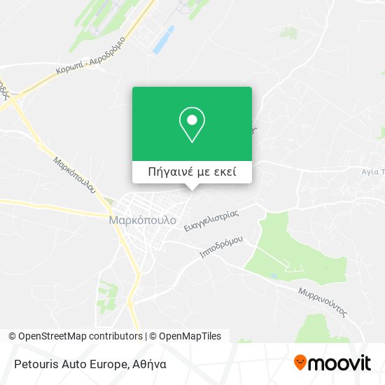 Petouris Auto Europe χάρτης