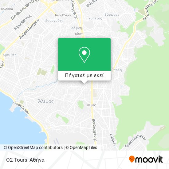 O2 Tours χάρτης