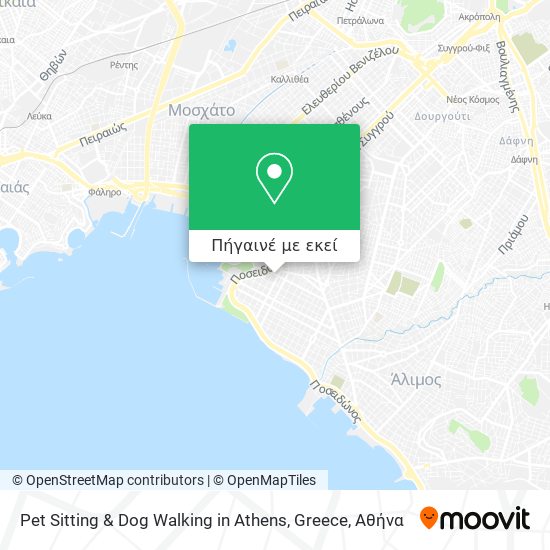 Pet Sitting & Dog Walking in Athens, Greece χάρτης