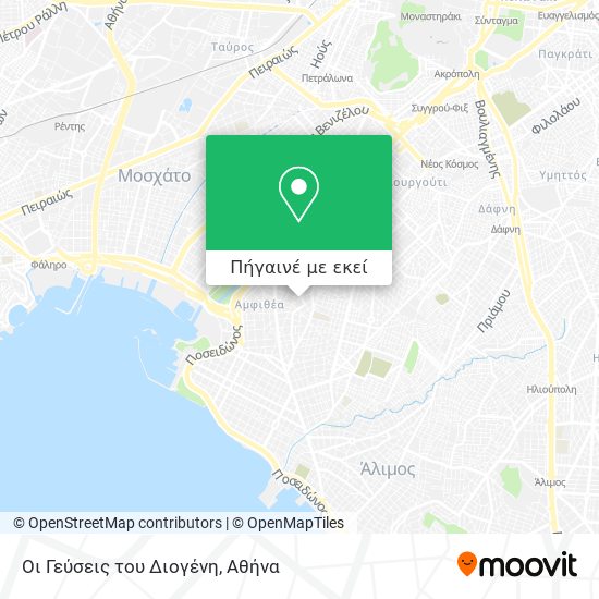 Οι Γεύσεις του Διογένη χάρτης