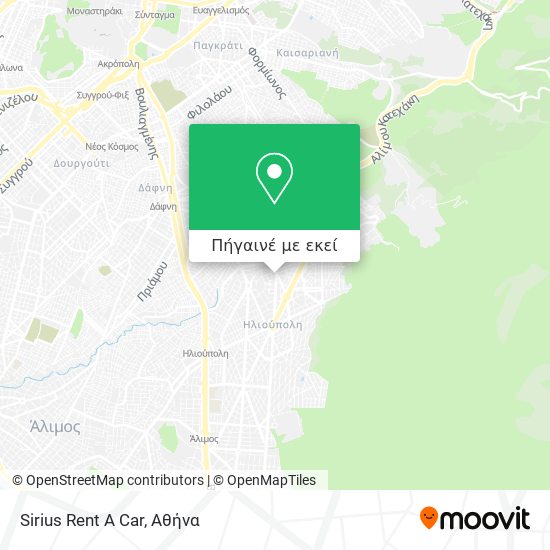 Sirius Rent A Car χάρτης