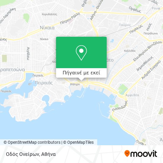 Οδός Ονείρων χάρτης