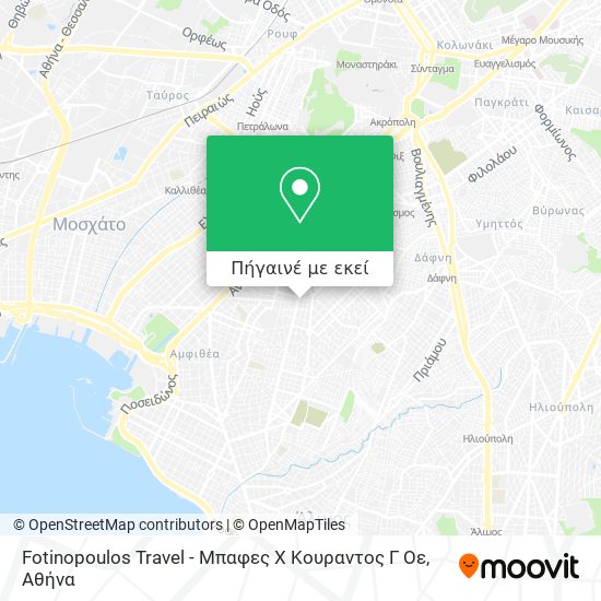 Fotinopoulos Travel - Μπαφες Χ Κουραντος Γ Οε χάρτης