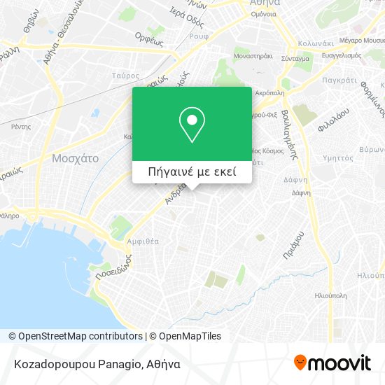 Kozadopoupou Panagio χάρτης