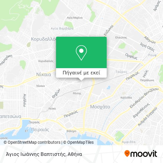 Άγιος Ιωάννης Βαπτιστής χάρτης