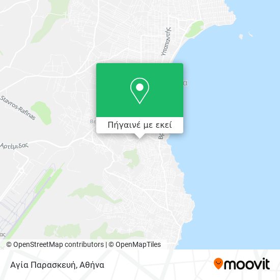 Αγία Παρασκευή χάρτης