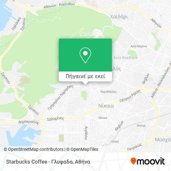 Starbucks Coffee - Γλυφαδα χάρτης