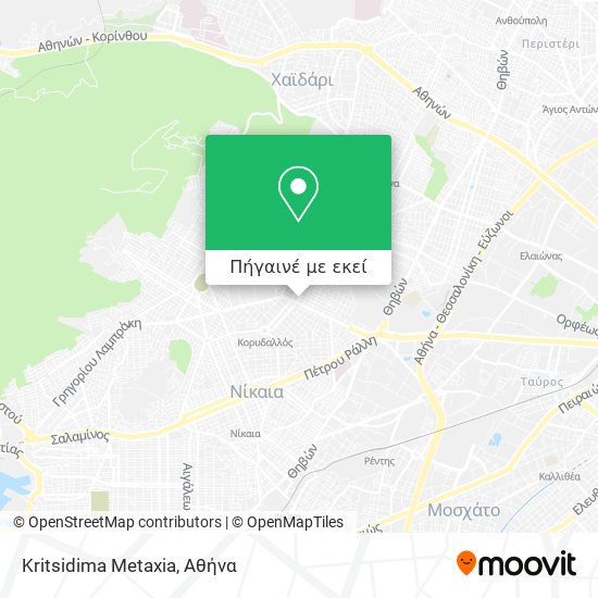 Kritsidima Metaxia χάρτης