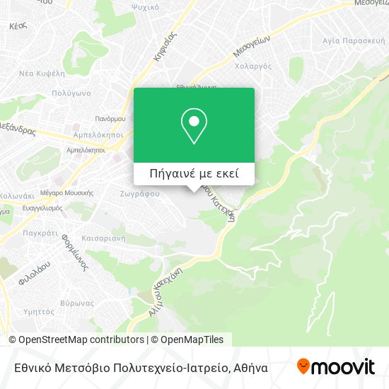 Εθνικό Μετσόβιο Πολυτεχνείο-Ιατρείο χάρτης