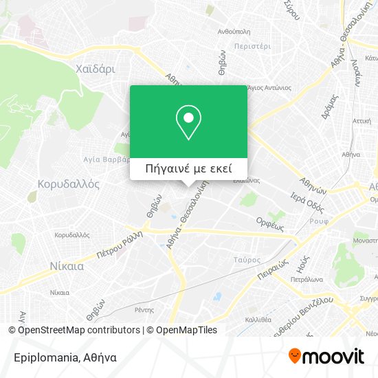 Epiplomania χάρτης
