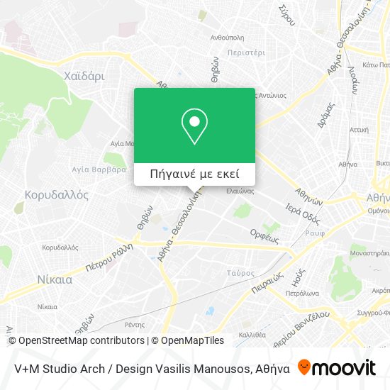 V+M Studio Arch / Design Vasilis Manousos χάρτης