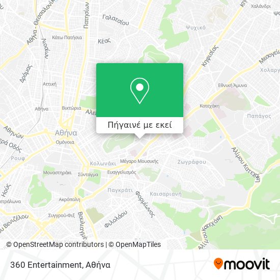 360 Entertainment χάρτης
