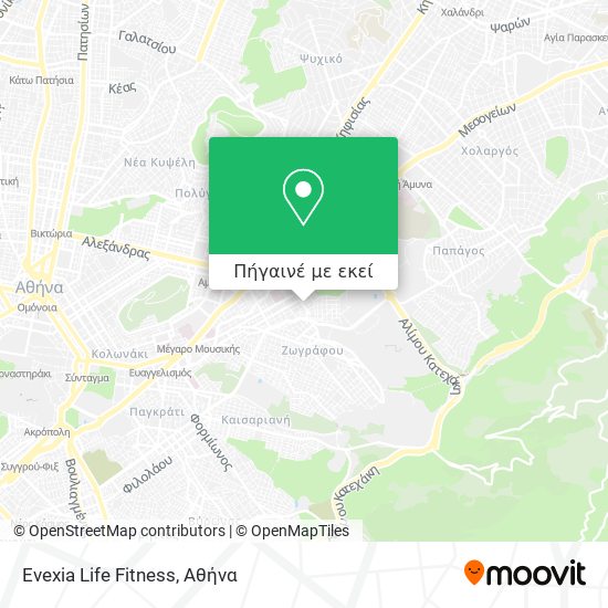 Evexia Life Fitness χάρτης