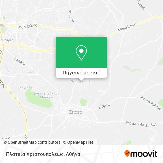 Πλατεία Χριστουπόλεως χάρτης