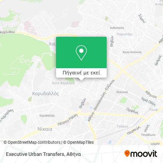 Executive Urban Transfers χάρτης