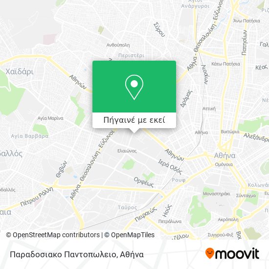 Παραδοσιακο Παντοπωλειο χάρτης