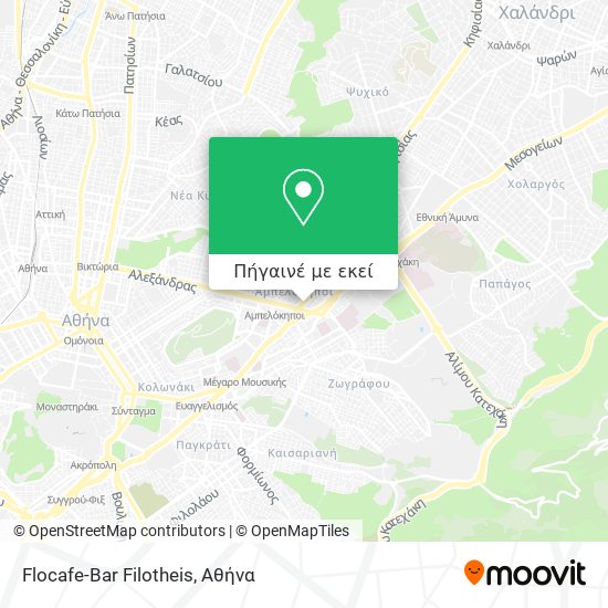 Flocafe-Bar Filotheis χάρτης