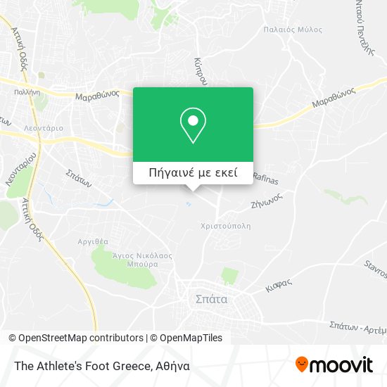 The Athlete's Foot Greece χάρτης