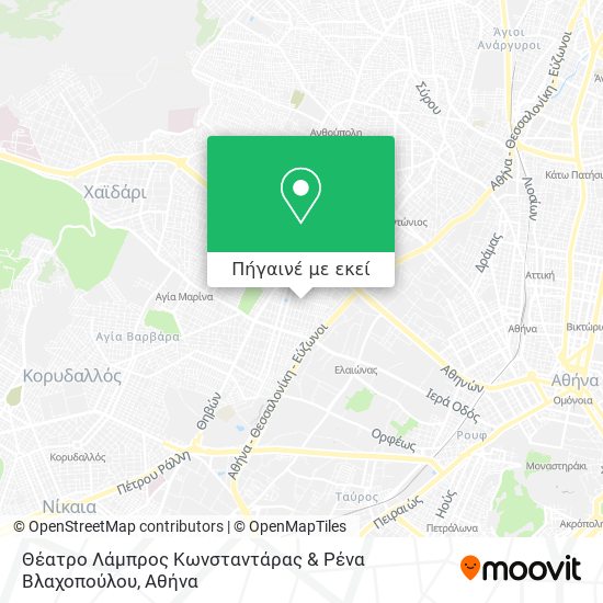 Θέατρο Λάμπρος Κωνσταντάρας & Ρένα Βλαχοπούλου χάρτης
