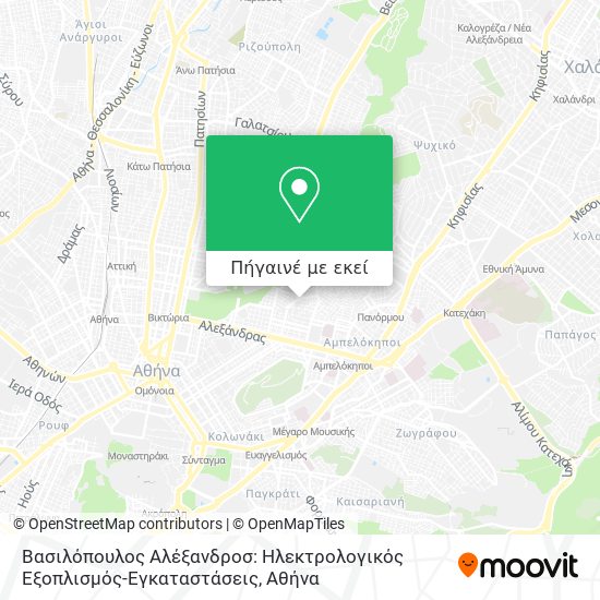 Βασιλόπουλος Αλέξανδροσ: Ηλεκτρολογικός Εξοπλισμός-Εγκαταστάσεις χάρτης