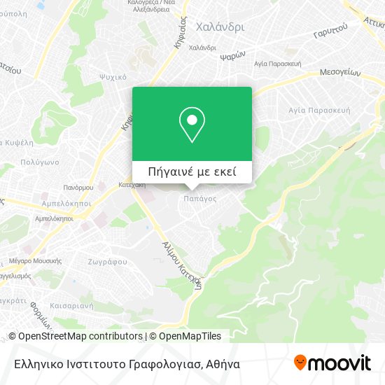 Ελληνικο Ινστιτουτο Γραφολογιασ χάρτης