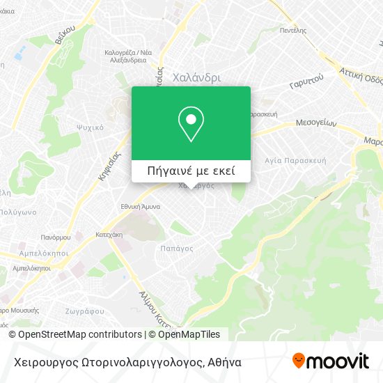 Χειρουργος Ωτορινολαριγγολογος χάρτης