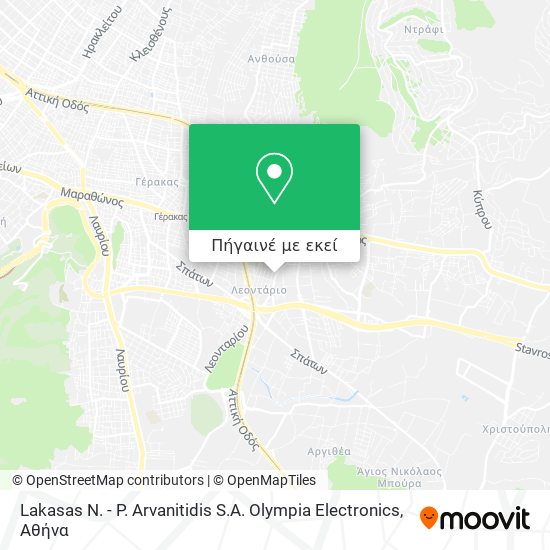 Lakasas N. - P. Arvanitidis S.A. Olympia Electronics χάρτης