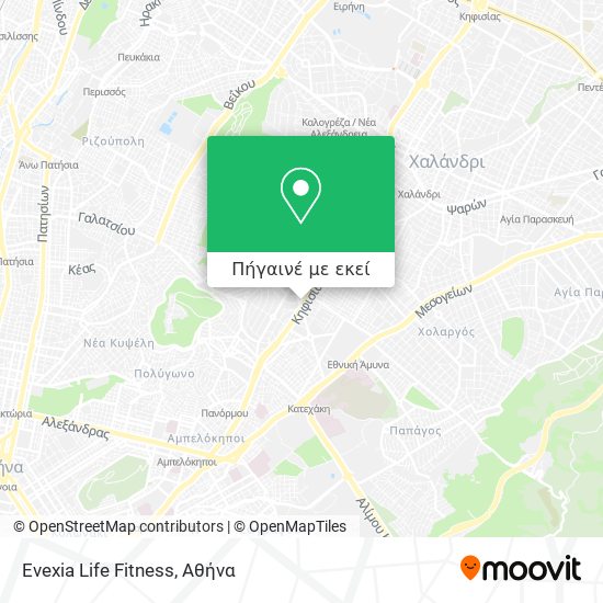 Evexia Life Fitness χάρτης